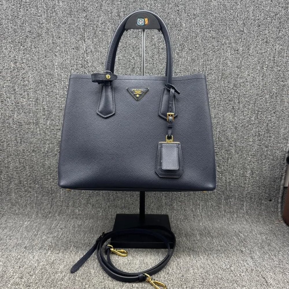 Prada Double Cuir Saffiano Satchel Bag 755-011125 - Picture 2 of 16